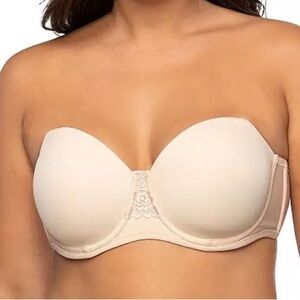 Vanity Fair Strapless Bra #74380 Convertible Bra with Straps